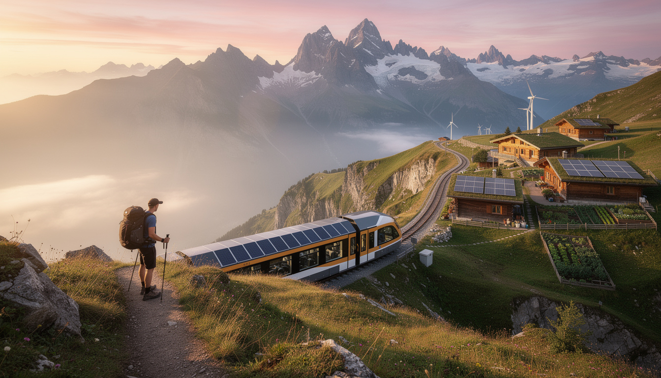 découvrez comment traverser les alpes en suisse verte sans laisser d'empreinte carbone, un défi écologique accessible pour un tourisme durable.