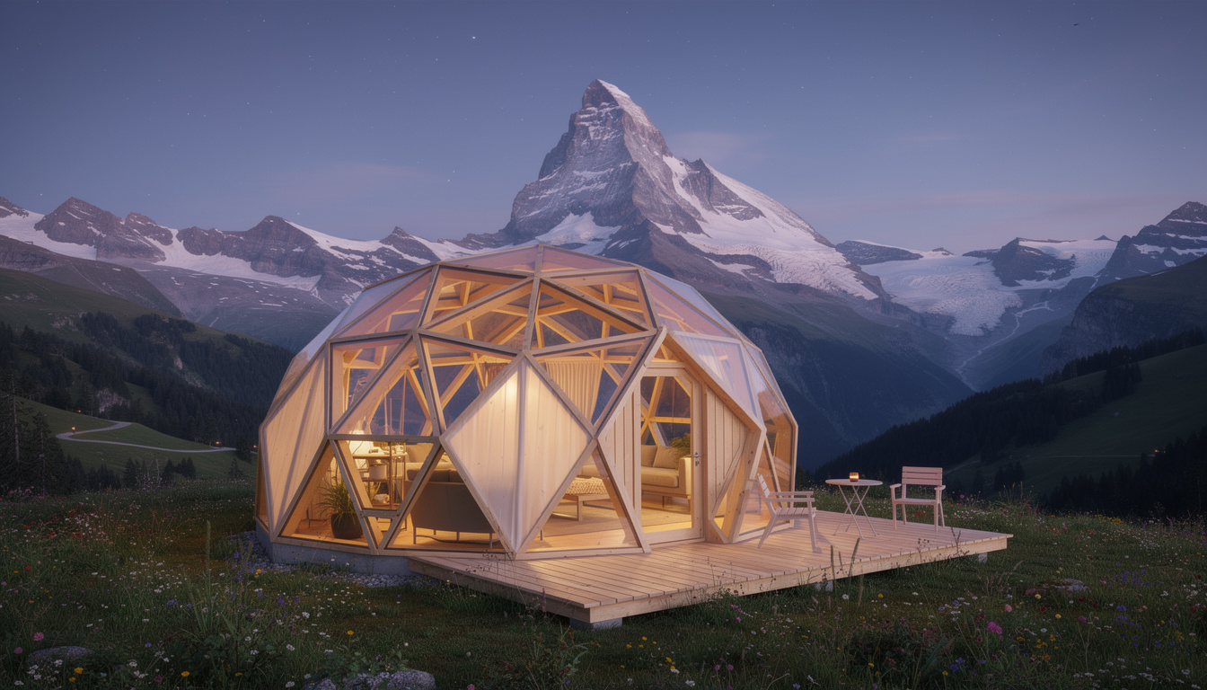 découvrez une nuit insolite dans un éco-pod au cœur du valais, avec une vue imprenable sur le majestueux grand combin. une expérience unique alliant nature et confort écologique.