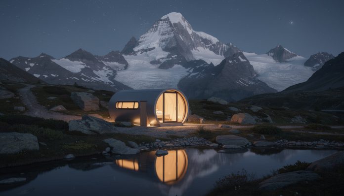 découvrez une nuit insolite dans un éco-pod au cœur du valais, avec une vue imprenable sur le majestueux grand combin pour une expérience unique en pleine nature.