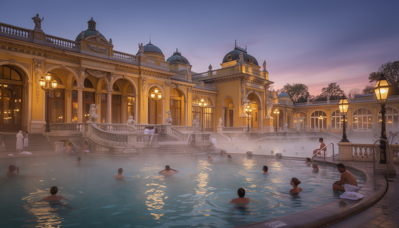 découvrez les bains de széchenyi à budapest, le plus grand complexe thermal d'europe, pour une expérience de détente unique au cœur de la ville.