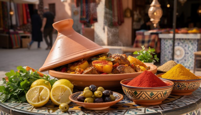 découvrez le tagine au maroc, un festival d'épices et de saveurs mijotées, emblème de la cuisine marocaine traditionnelle au cœur de marrakech.