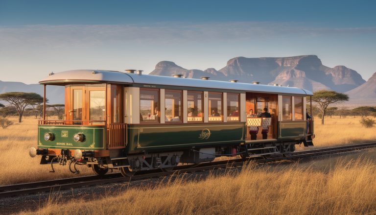 découvrez le rovos rail en afrique du sud, la croisière sur rail la plus luxueuse au monde, alliant confort exceptionnel, paysages époustouflants et service haut de gamme pour une expérience de voyage inoubliable.