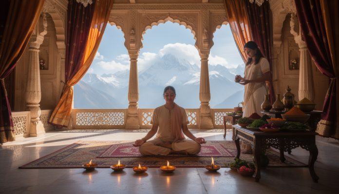 Ananda in the Himalayas : Yoga et soins ayurvédiques dans le palais d'un Maharaja. découvrez ananda in the himalayas, un havre de paix offrant des séances de yoga et des soins ayurvédiques authentiques dans le cadre somptueux du palais d'un maharaja.