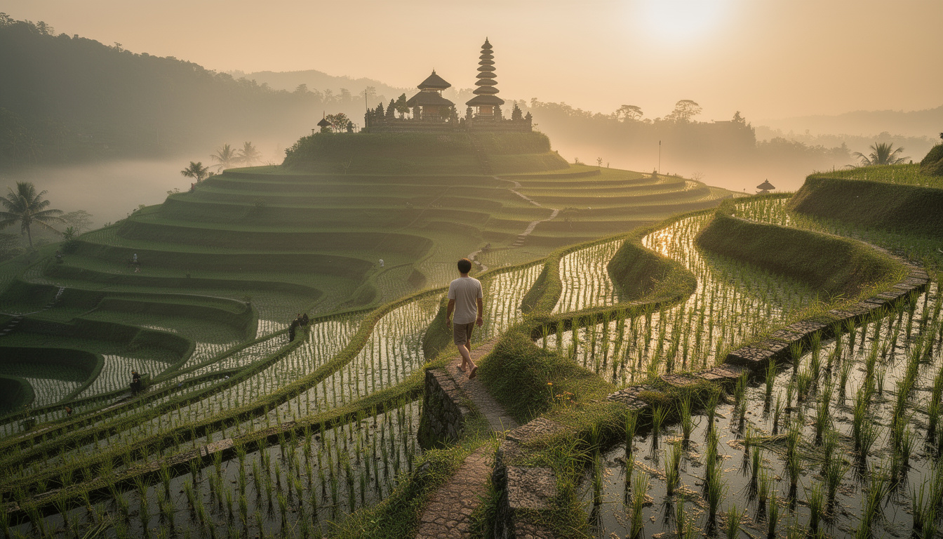 découvrez une retraite spirituelle unique à bali, entre les rizières verdoyantes et les temples sacrés d'ubud, pour reconnecter corps et esprit dans un cadre naturel et apaisant.