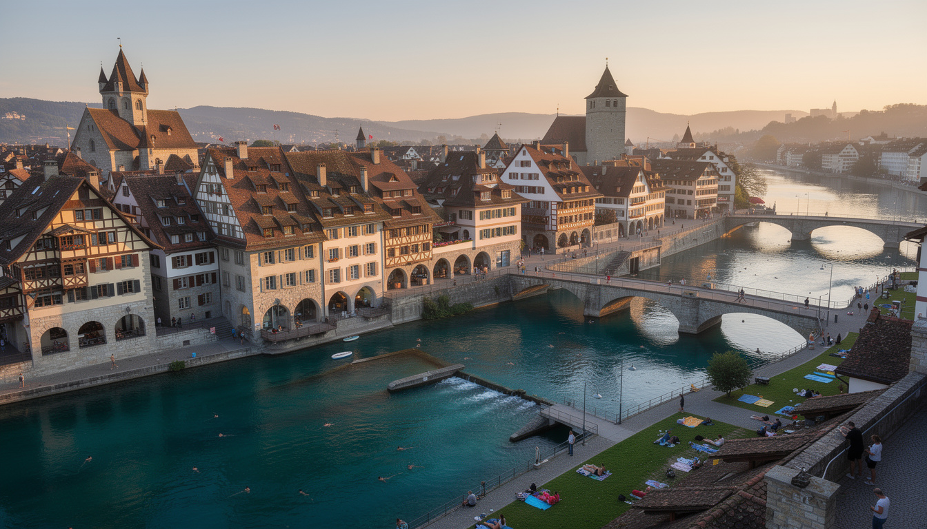 découvrez berne, capitale suisse, alliant escapade médiévale et baignade rafraîchissante dans l’aar, pour un séjour alliant histoire, charme et nature.