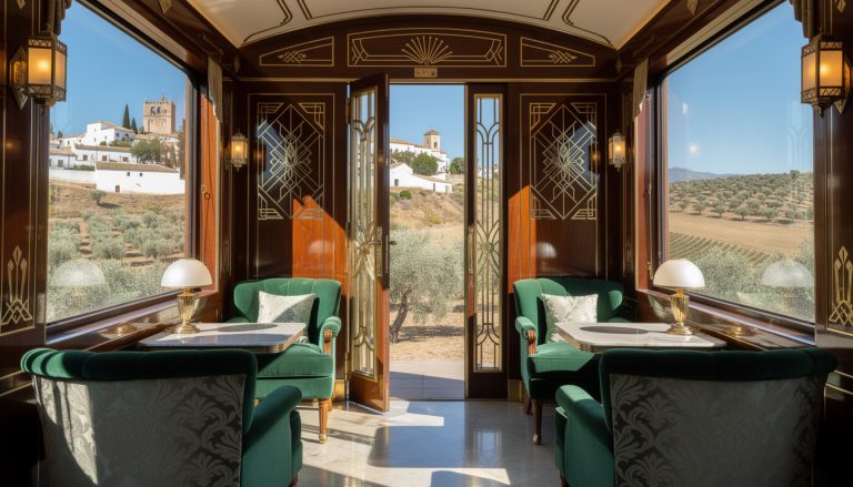 découvrez l'andalousie à bord du train al ándalus, un palais art déco offrant un voyage unique alliant confort et charme historique à travers les paysages splendides de l'espagne.