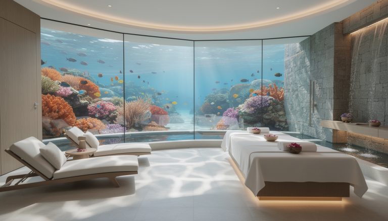 découvrez une expérience sensorielle unique aux maldives avec un spa sous-marin, où détente et immersion marine se rencontrent pour un séjour inoubliable.
