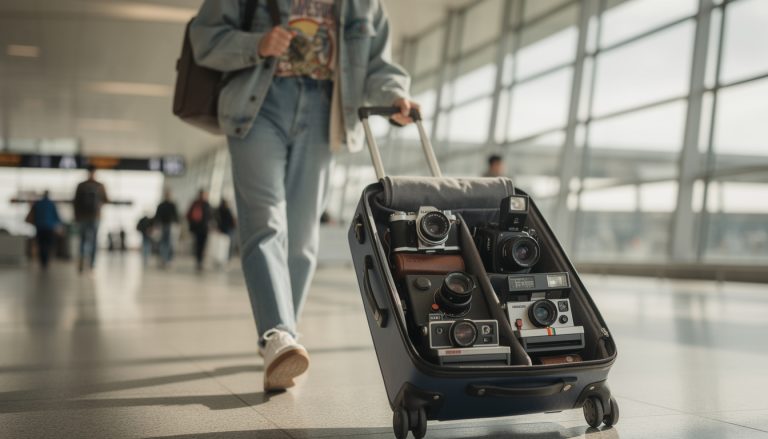 découvrez comment les appareils photo argentiques font leur grand retour dans les valises des membres de la génération z, mêlant rétro et authenticité à leurs aventures.