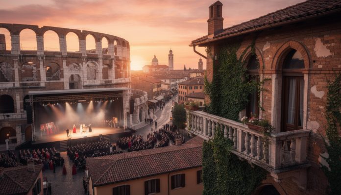découvrez vérone, la ville de l'amour, avec son célèbre opéra dans les arènes antiques et le romantique balcon de juliette, lieu emblématique des passionnés.