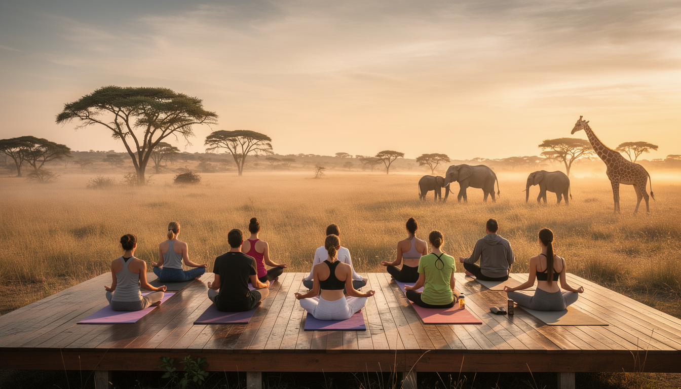dĂ©couvrez l'harmonie parfaite entre dĂ©tente et aventure avec notre sĂ©jour yoga & safari au botswana. mĂ©ditez au cĆur de la savane sauvage pour une expĂ©rience unique de bien-ĂȘtre et nature.