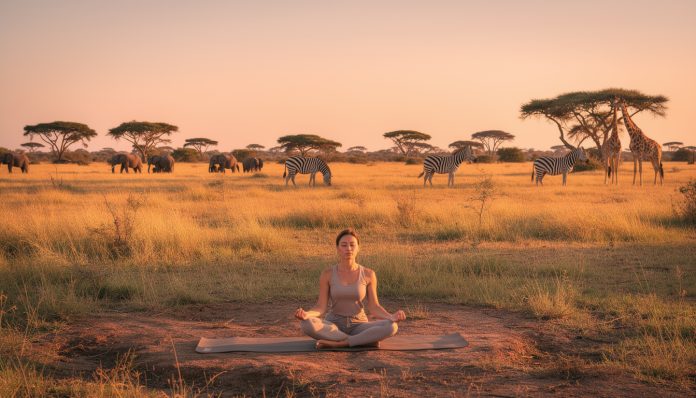 Yoga & Safari : Méditez face à la savane sauvage du Botswana. découvrez une expérience unique alliant yoga et safari au botswana. méditez sereinement face à la beauté sauvage de la savane pour un voyage ressourçant et inoubliable.
