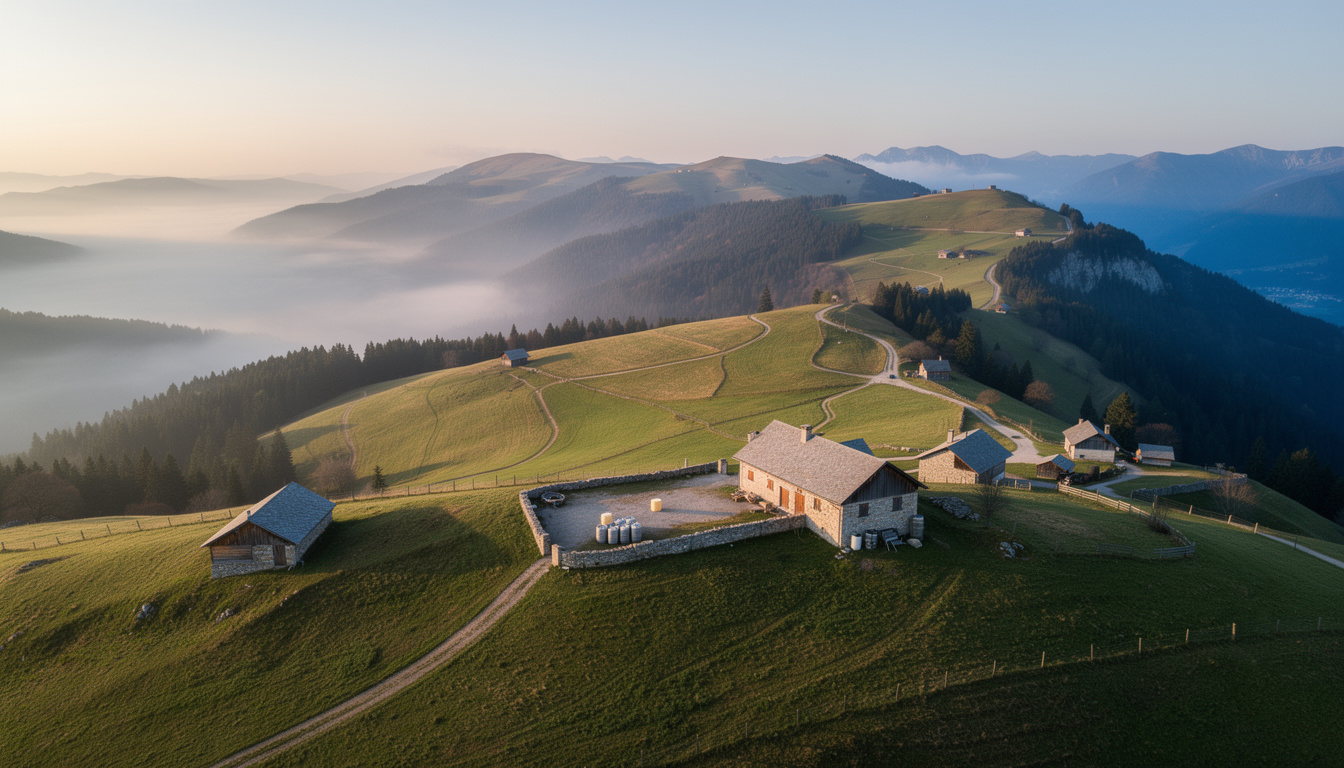 découvrez les magnifiques randonnées dans le jura en franche-comté et plongez dans les secrets de fabrication du célèbre fromage comté.