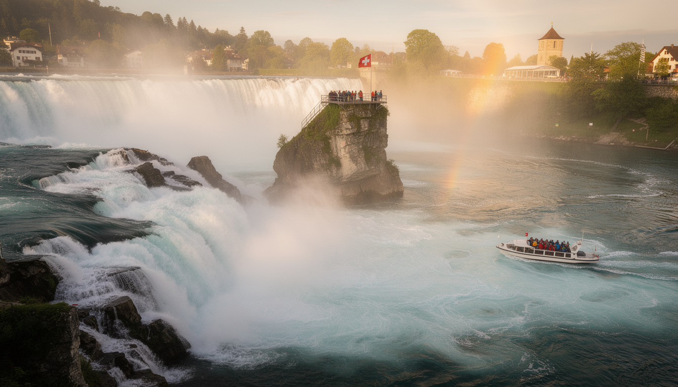 découvrez la puissance impressionnante des chutes du rhin à schaffhouse et profitez de nos conseils exclusifs pour une visite vip inoubliable.
