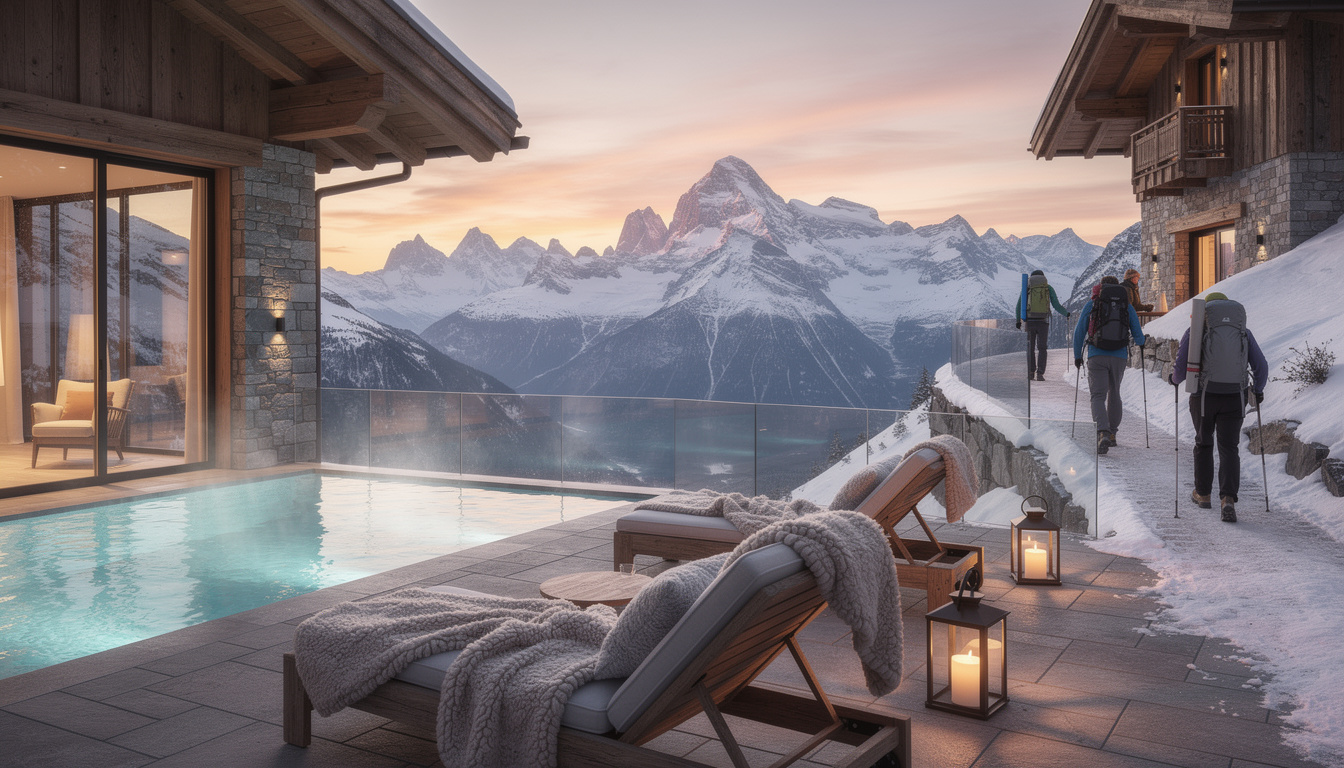 découvrez le parfait équilibre entre détente et aventure dans les alpes suisses : profitez des bienfaits du spa aprÚs une randonnée revitalisante pour un esprit sain et un corps en pleine forme.