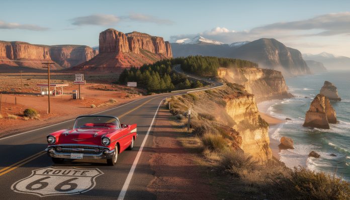 Top 10 des routes mythiques : Road-trips de lĂ©gende, de la Route 66 Ă la Great Ocean Road. dĂ©couvrez le top 10 des routes mythiques Ă travers le monde, des aventures lĂ©gendaires de la route 66 aux paysages Ă©poustouflants de la great ocean road. prĂ©parez votre road-trip de rĂȘve !
