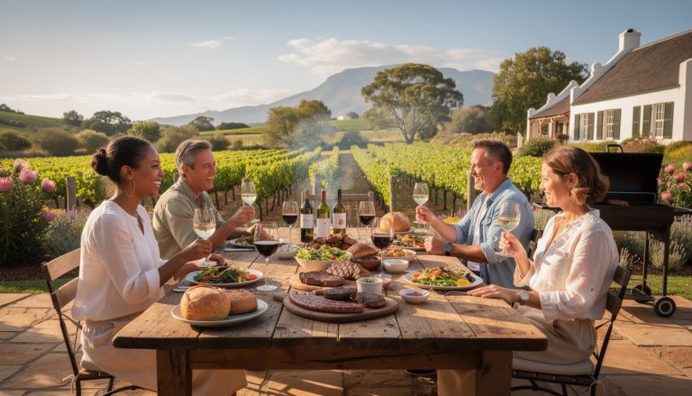 découvrez le braai, la traditionnelle grillade sud-africaine, et les vins renommés de stellenbosch, une immersion dans l'art de vivre authentique de l'afrique du sud.