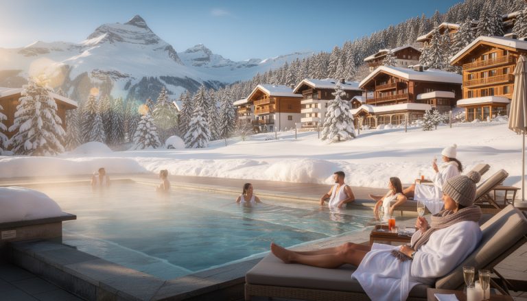 découvrez le charme hivernal de saint-moritz et détendez-vous dans les sources thermales apaisantes de saint-moritz bad, un véritable joyau du luxe et du bien-être.