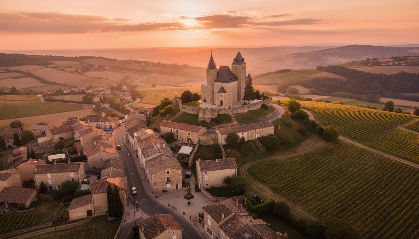 découvrez le beaujolais lors d'un séjour enchanteur entre vignobles aux feuilles dorées et châteaux plein de charme, pour une expérience authentique et mémorable.
