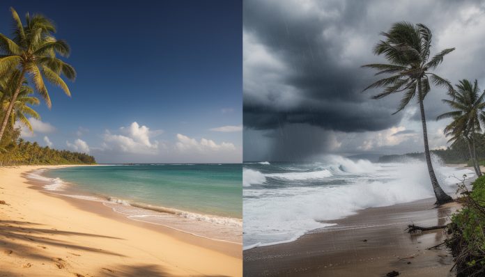 Météo : À quelle saison partir pour éviter la mousson ou les cyclones ? découvrez quelle saison choisir pour voyager en évitant la mousson et les cyclones, afin de profiter d'un climat agréable et sûr lors de votre départ.