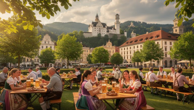 découvrez munich, capitale de la bavière, où l'art de vivre traditionnel rencontre les magnifiques châteaux de louis ii, symbole du romantisme allemand.