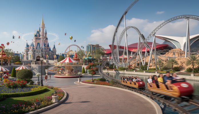 Top 10 des parcs d'attractions : De la magie de Disney aux sensations fortes d'Abu Dhabi. découvrez le top 10 des parcs d'attractions incontournables, de la magie féerique de disney aux sensations fortes extrêmes d'abu dhabi pour toute la famille.